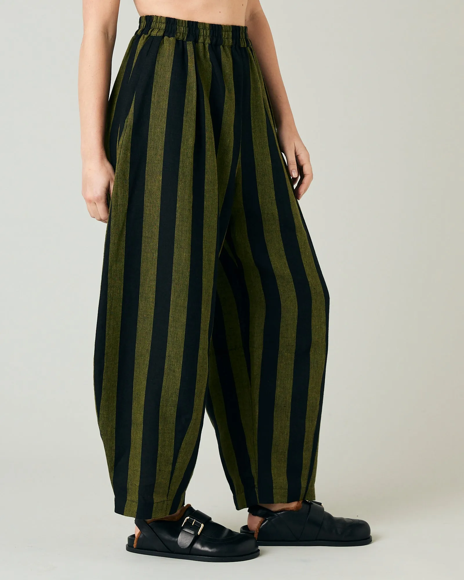 Daisy Black & Olive Stripe sold by Beyond Nine product image thumbnail 4