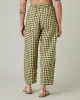 Huxley Matcha Gingham Linen Trousers sold by Beyond Nine
