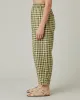 Huxley Matcha Gingham Linen Trousers sold by Beyond Nine