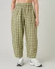 Mabel Matcha Gingham Linen Trousers sold by Beyond Nine