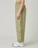 Mabel Matcha Gingham Linen Trousers sold by Beyond Nine