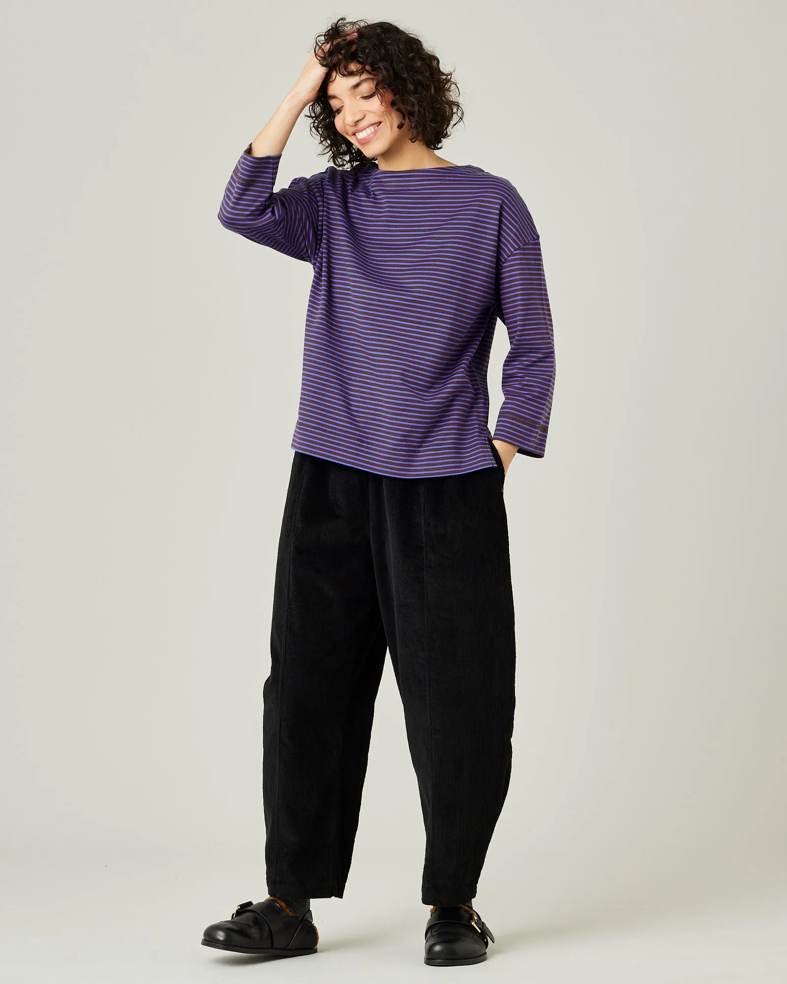 Breton Top Brown & Blue Stripe sold by Beyond Nine product image thumbnail 5