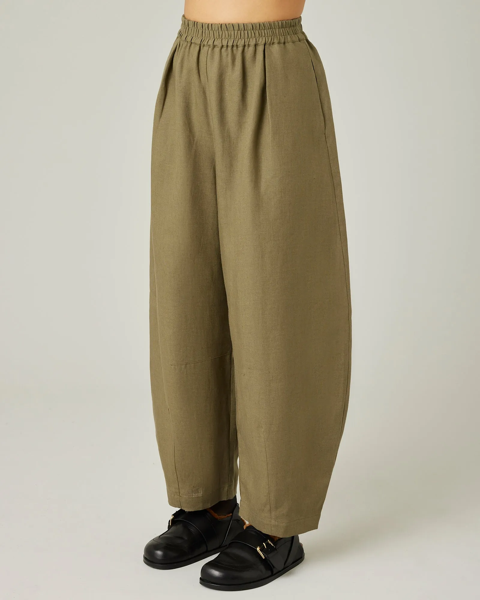 Daisy Khaki Linen Trousers sold by Beyond Nine product image thumbnail 2