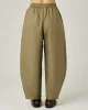 Daisy Khaki Linen Trousers sold by Beyond Nine