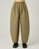 Daisy Khaki Linen Trousers sold by Beyond Nine