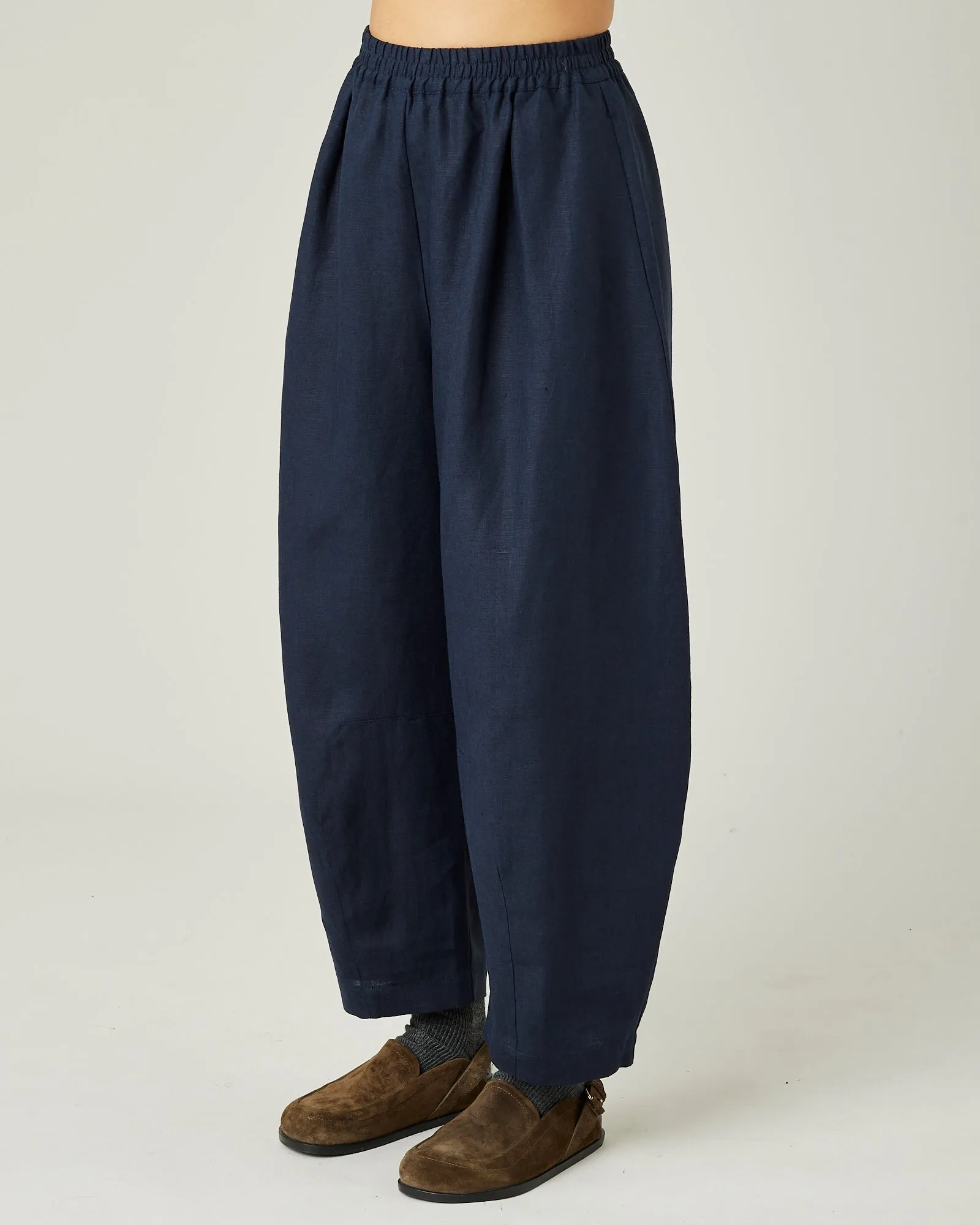 Daisy Navy Linen Trousers sold by Beyond Nine product image thumbnail 2