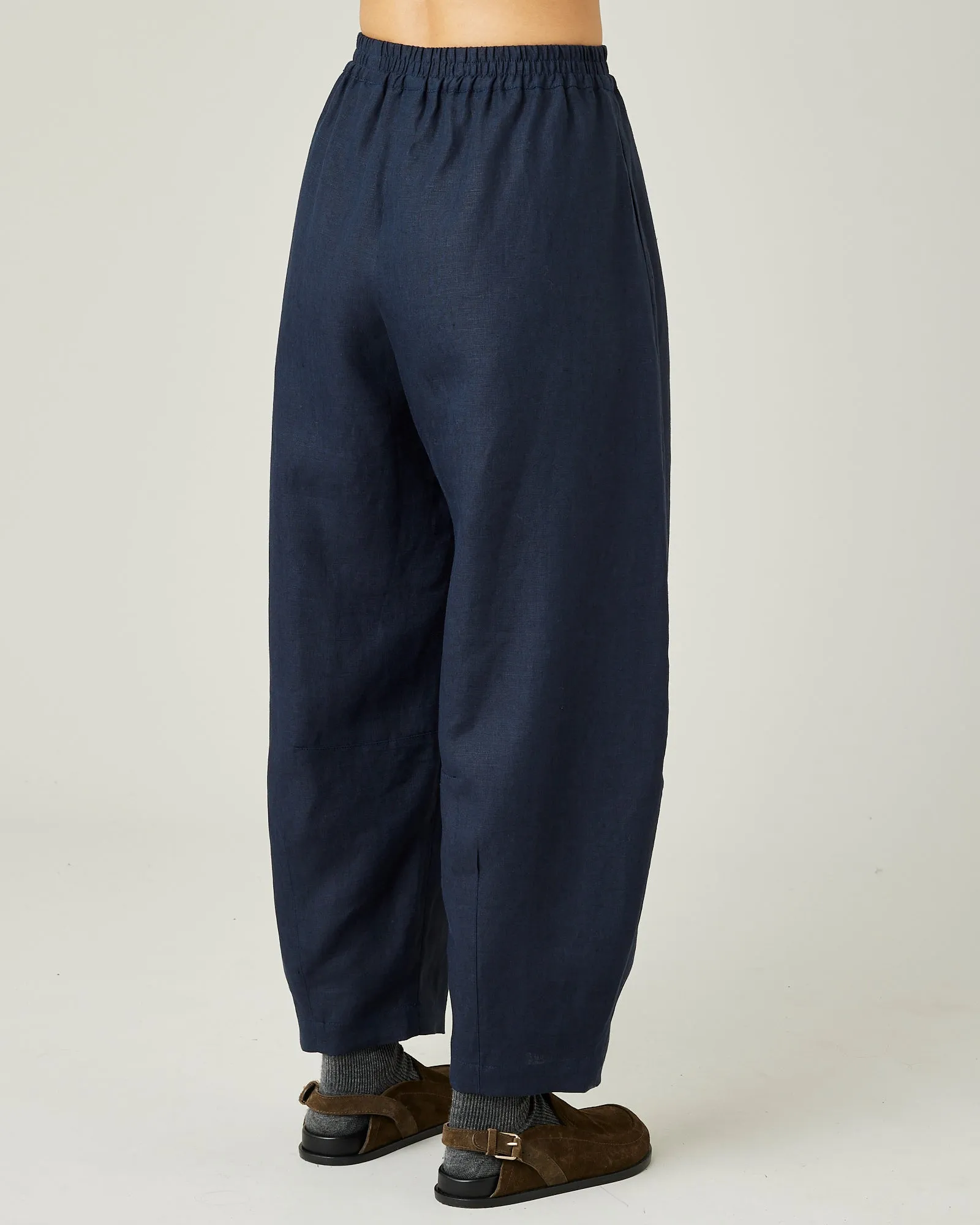 Daisy Navy Linen Trousers sold by Beyond Nine product image thumbnail 4