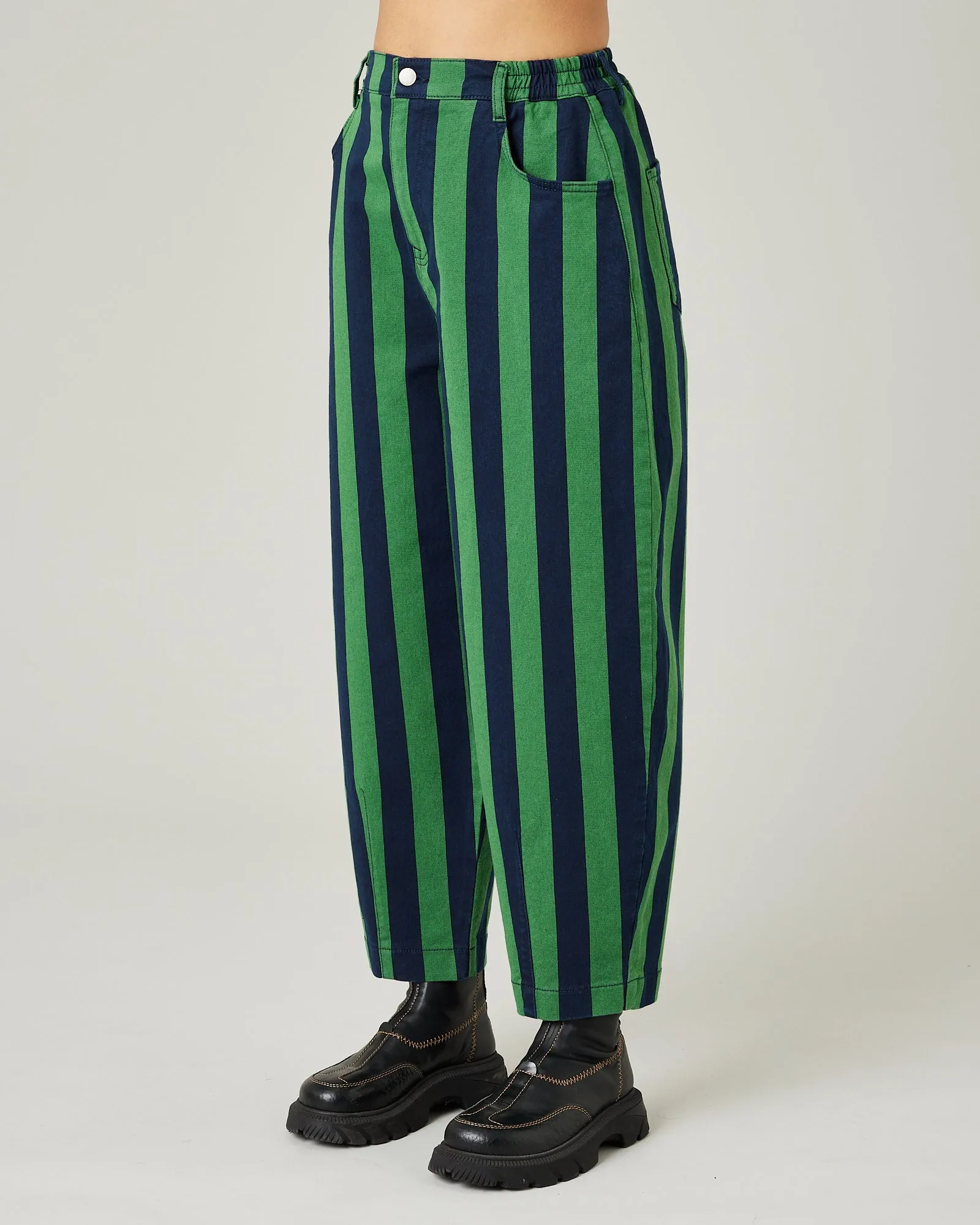 Remi Navy & Grass Stripe Jeans sold by Beyond Nine product image thumbnail 3