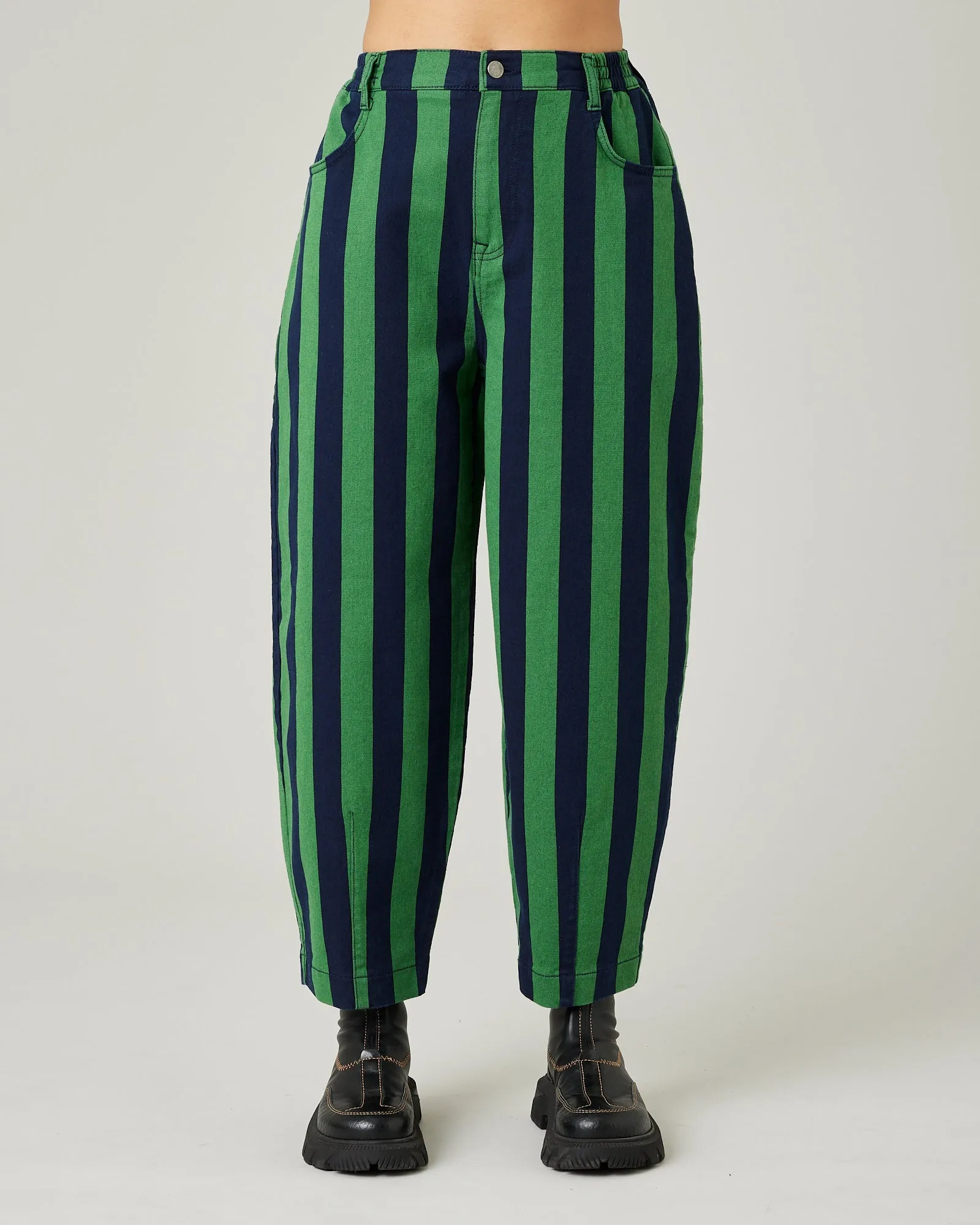 Remi Navy & Grass Stripe Jeans sold by Beyond Nine product image thumbnail 2