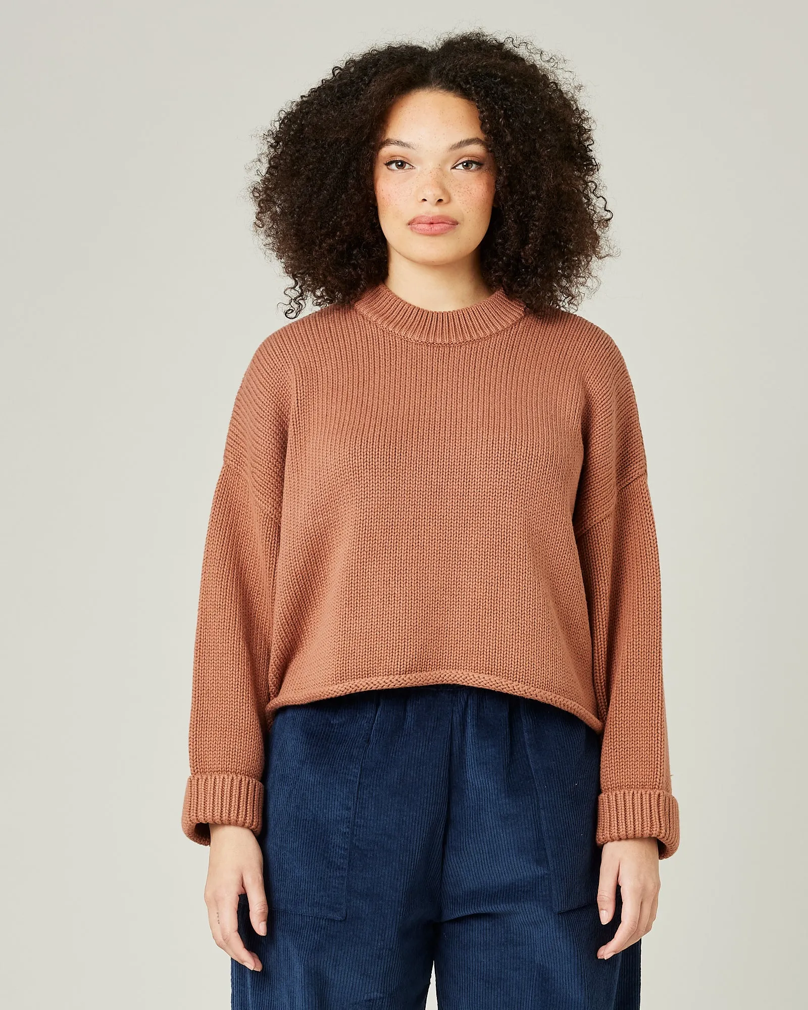 Coco Nutmeg Knitted Cotton Jumper sold by Beyond Nine