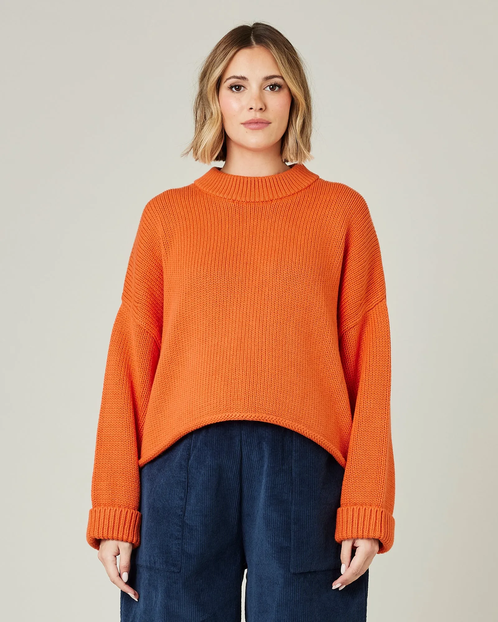 Coco Paprika Knitted Cotton Jumper sold by Beyond Nine