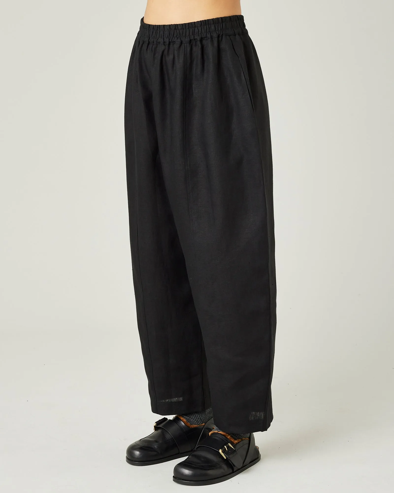 Mabel Black Linen Trousers sold by Beyond Nine product image thumbnail 2