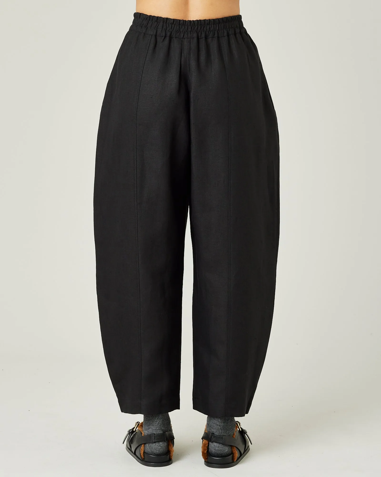 Mabel Black Linen Trousers sold by Beyond Nine product image thumbnail 3