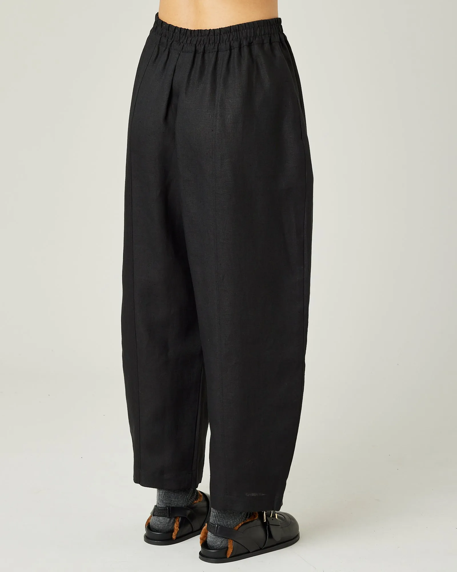 Mabel Black Linen Trousers sold by Beyond Nine product image thumbnail 4