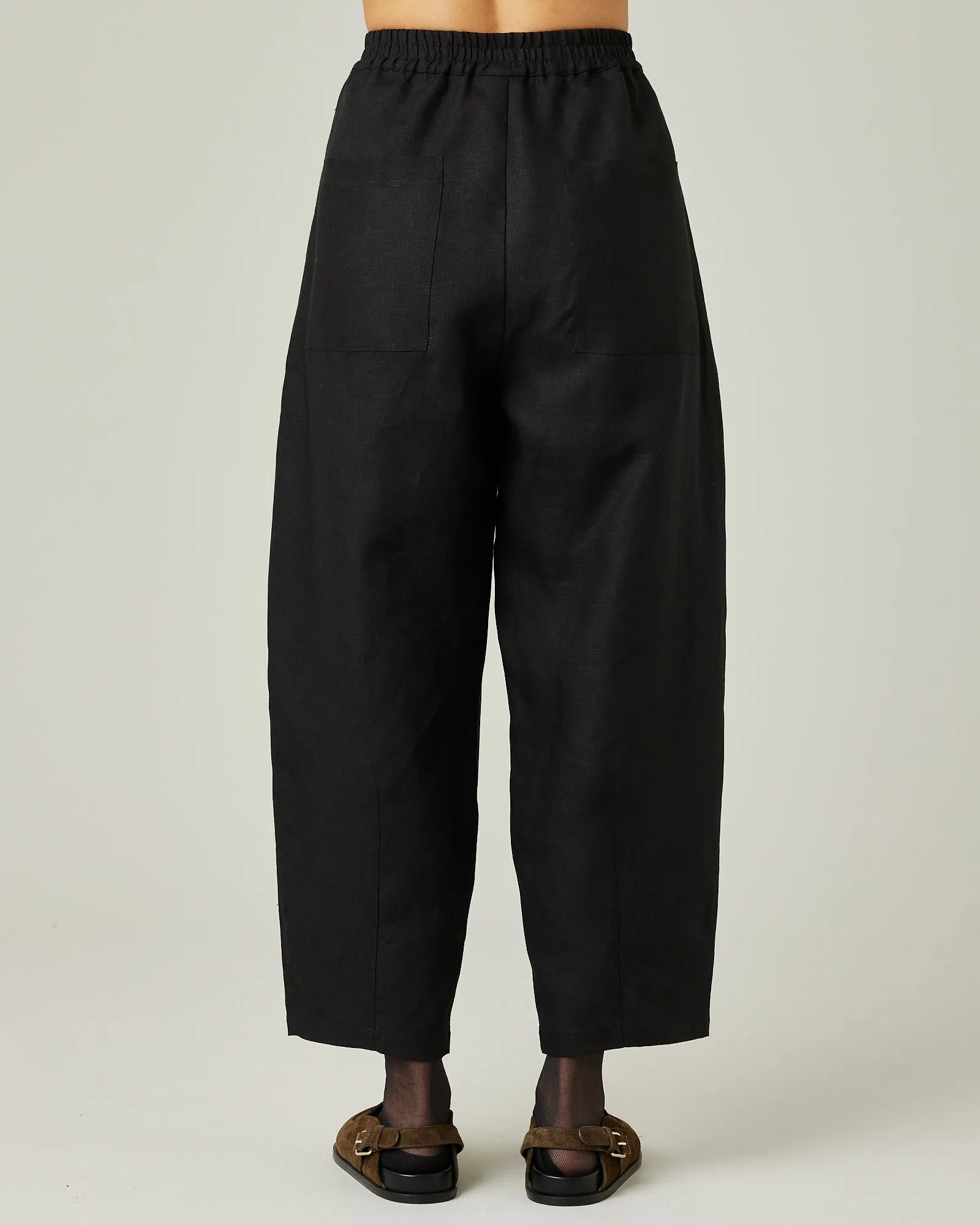 Huxley Black Linen Trousers sold by Beyond Nine product image thumbnail 3