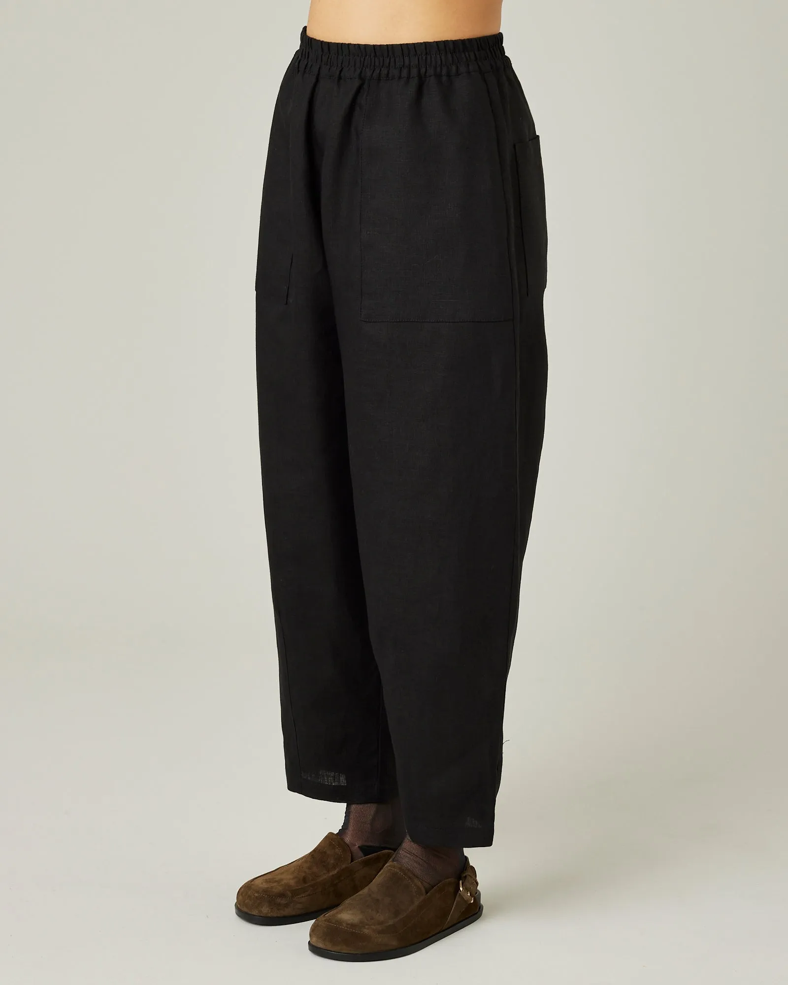 Huxley Black Linen Trousers sold by Beyond Nine product image thumbnail 2
