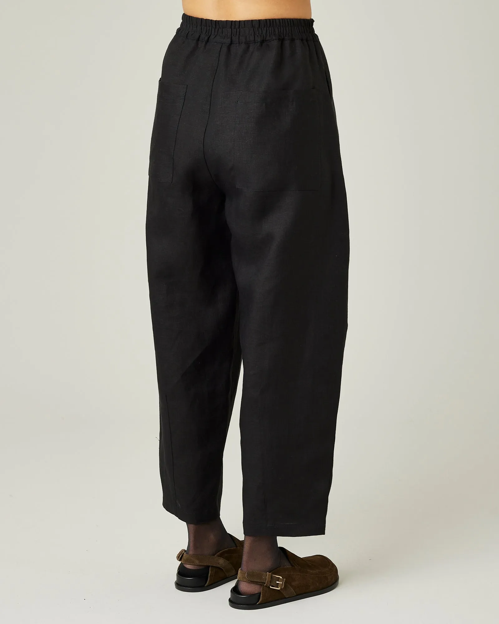 Huxley Black Linen Trousers sold by Beyond Nine product image thumbnail 4