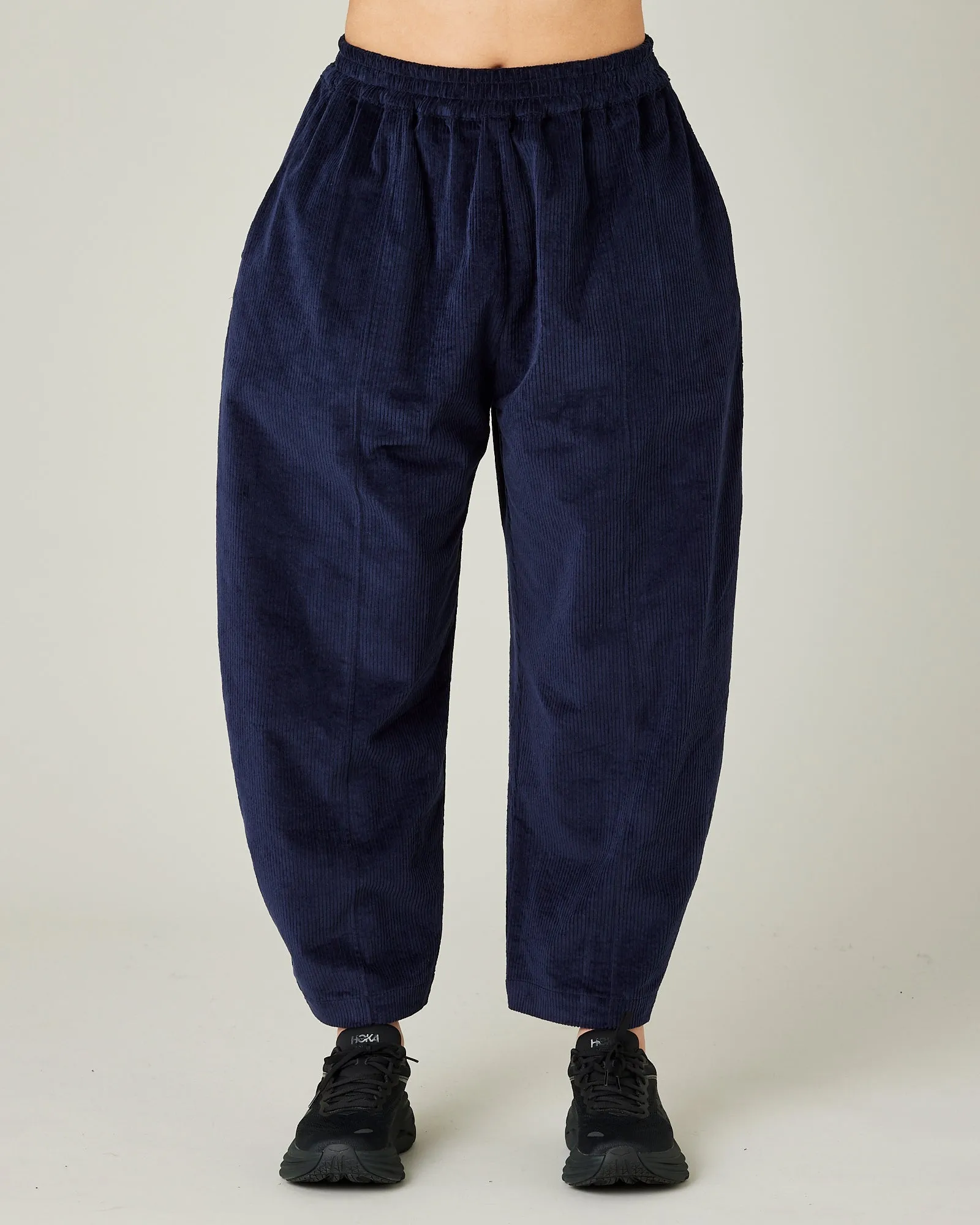 Mabel Navy Cord Trousers sold by Beyond Nine
