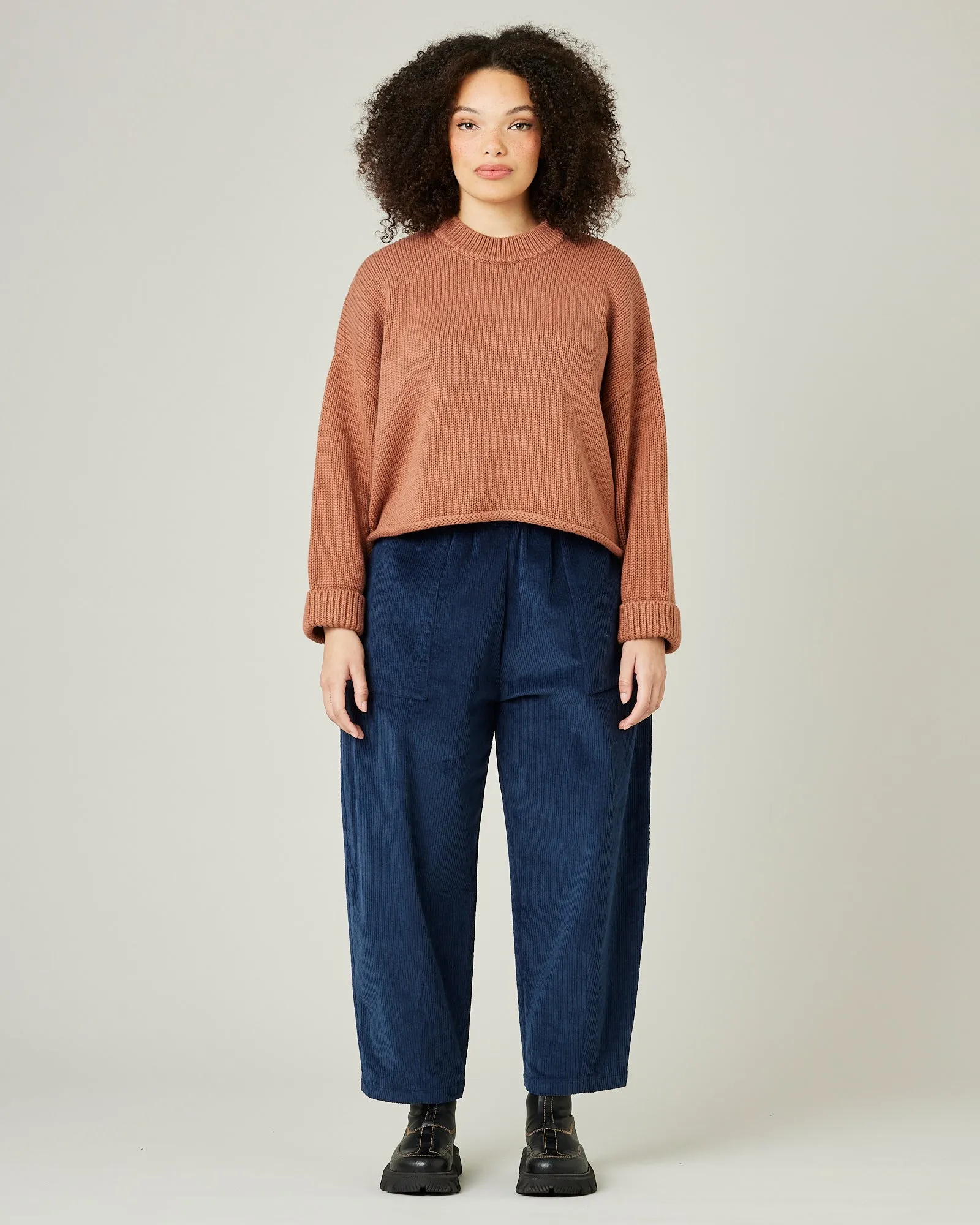 Huxley Navy Cord Trousers sold by Beyond Nine product image thumbnail 5