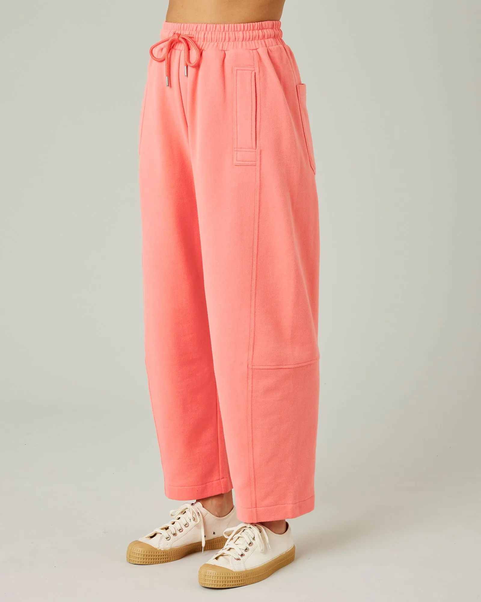 Madi Shrimp Pink Organic Cotton Jersey Trousers sold by Beyond Nine product image thumbnail 3