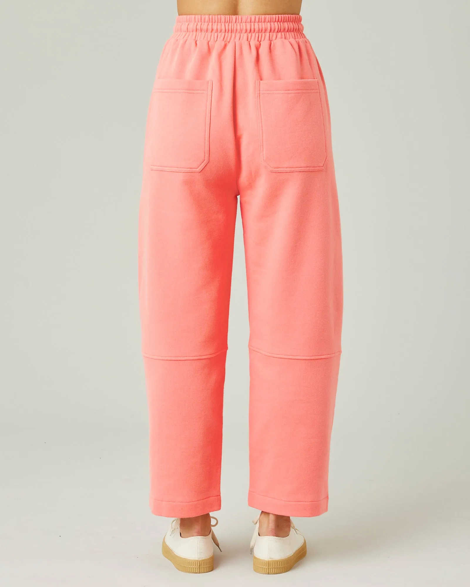 Madi Shrimp Pink Organic Cotton Jersey Trousers sold by Beyond Nine product image thumbnail 4