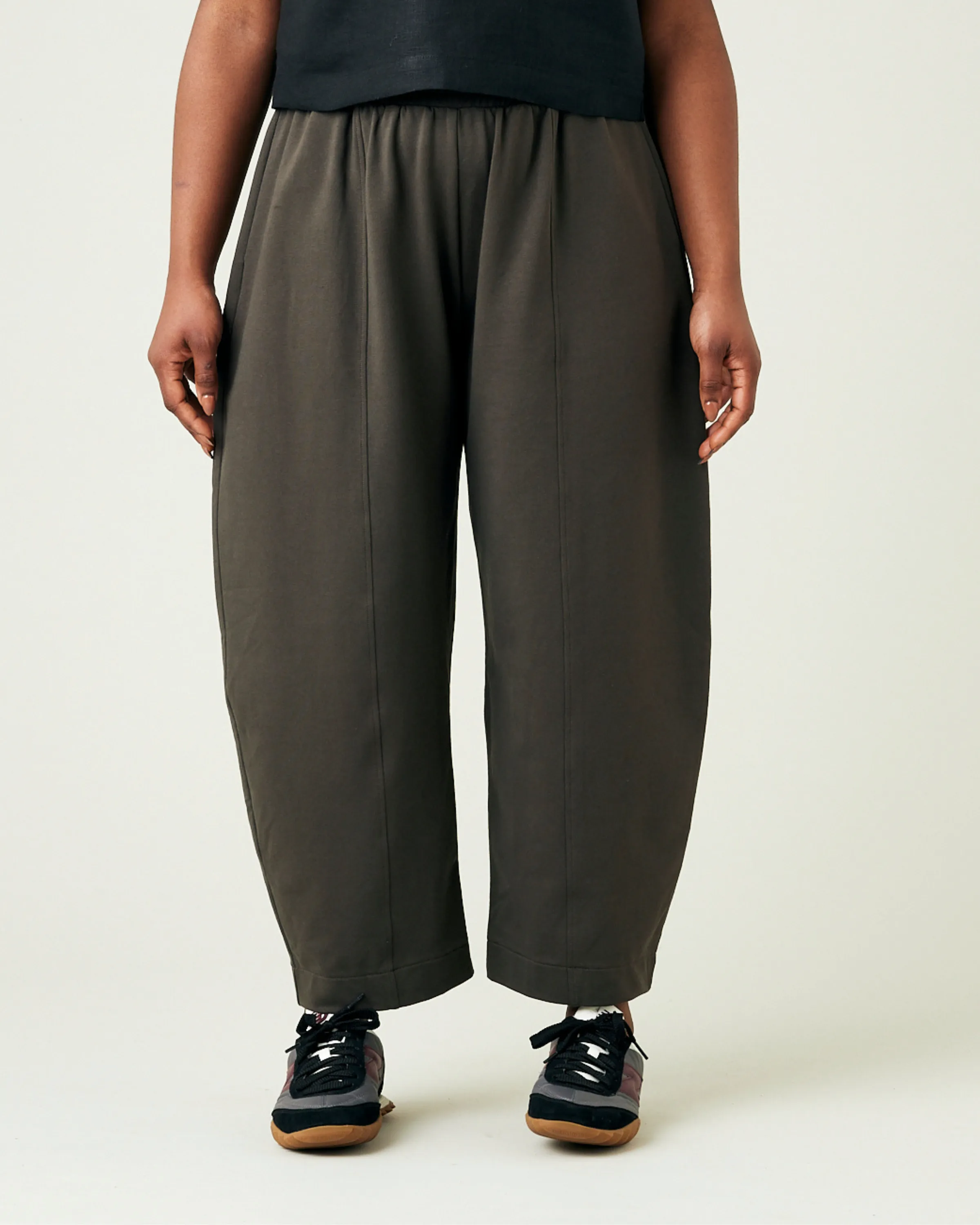 Mabel Espresso Jersey Trousers sold by Beyond Nine