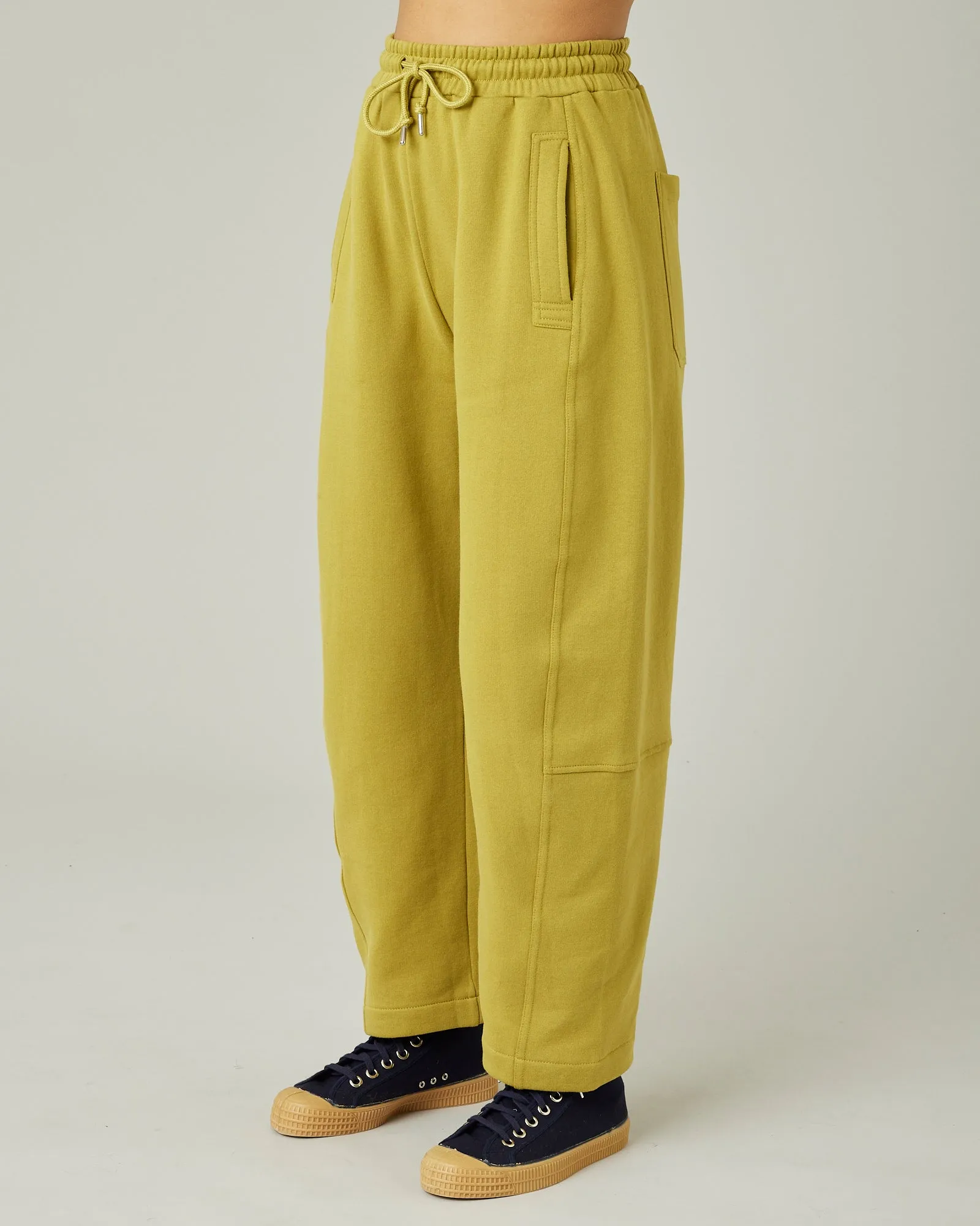 Madi Pistachio Organic Cotton Jersey Trousers sold by Beyond Nine product image thumbnail 3