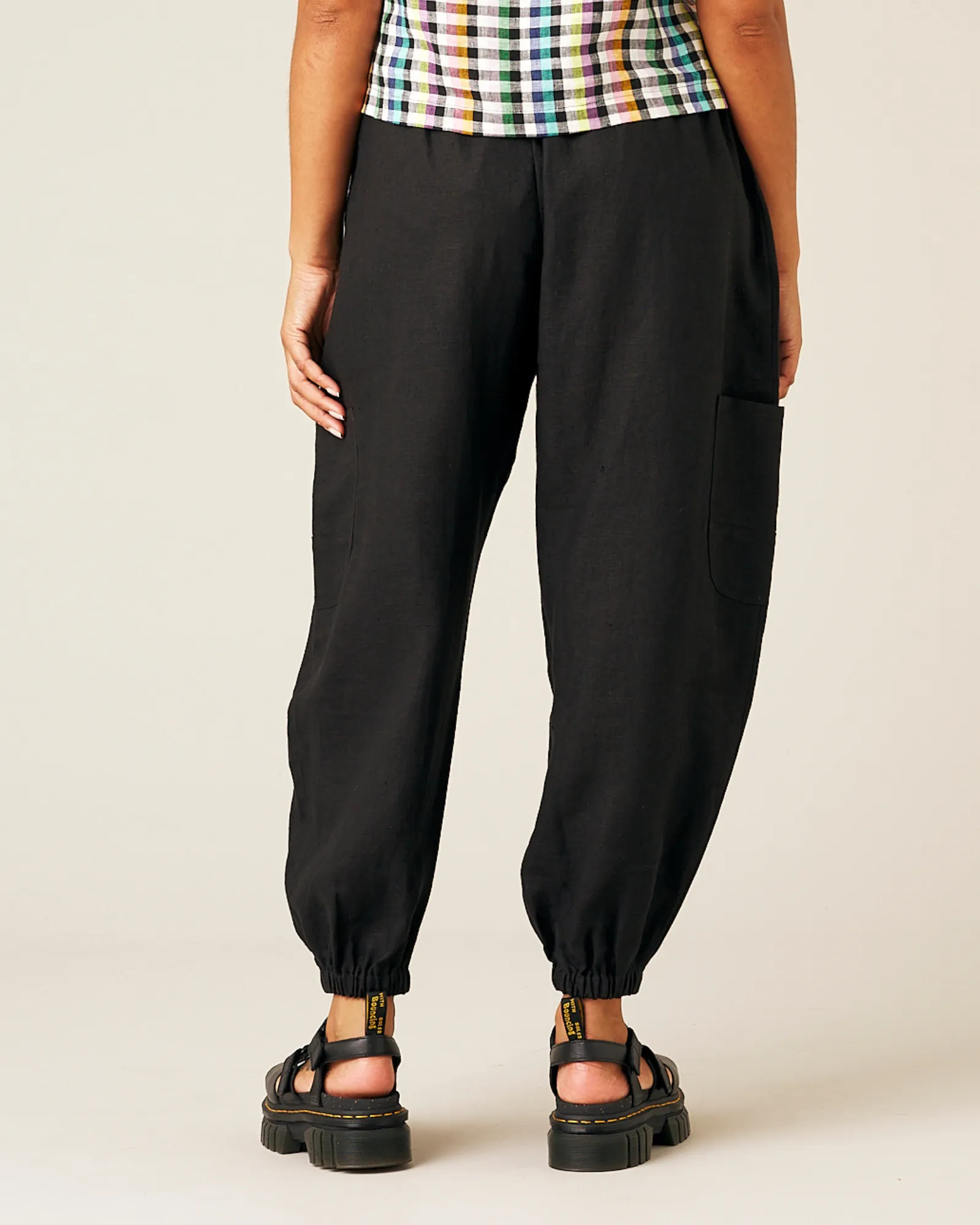 Yoli Linen Trousers - Black sold by Beyond Nine product image thumbnail 3