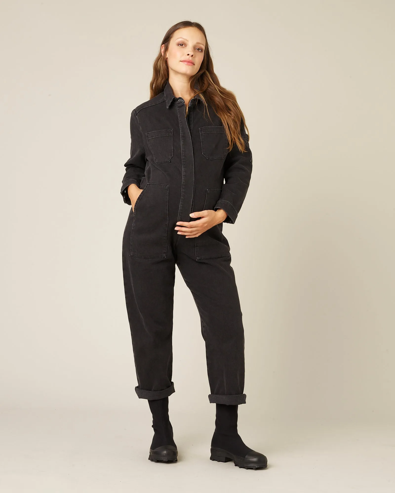 Denim Coverall - Black sold by Beyond Nine product image thumbnail 5