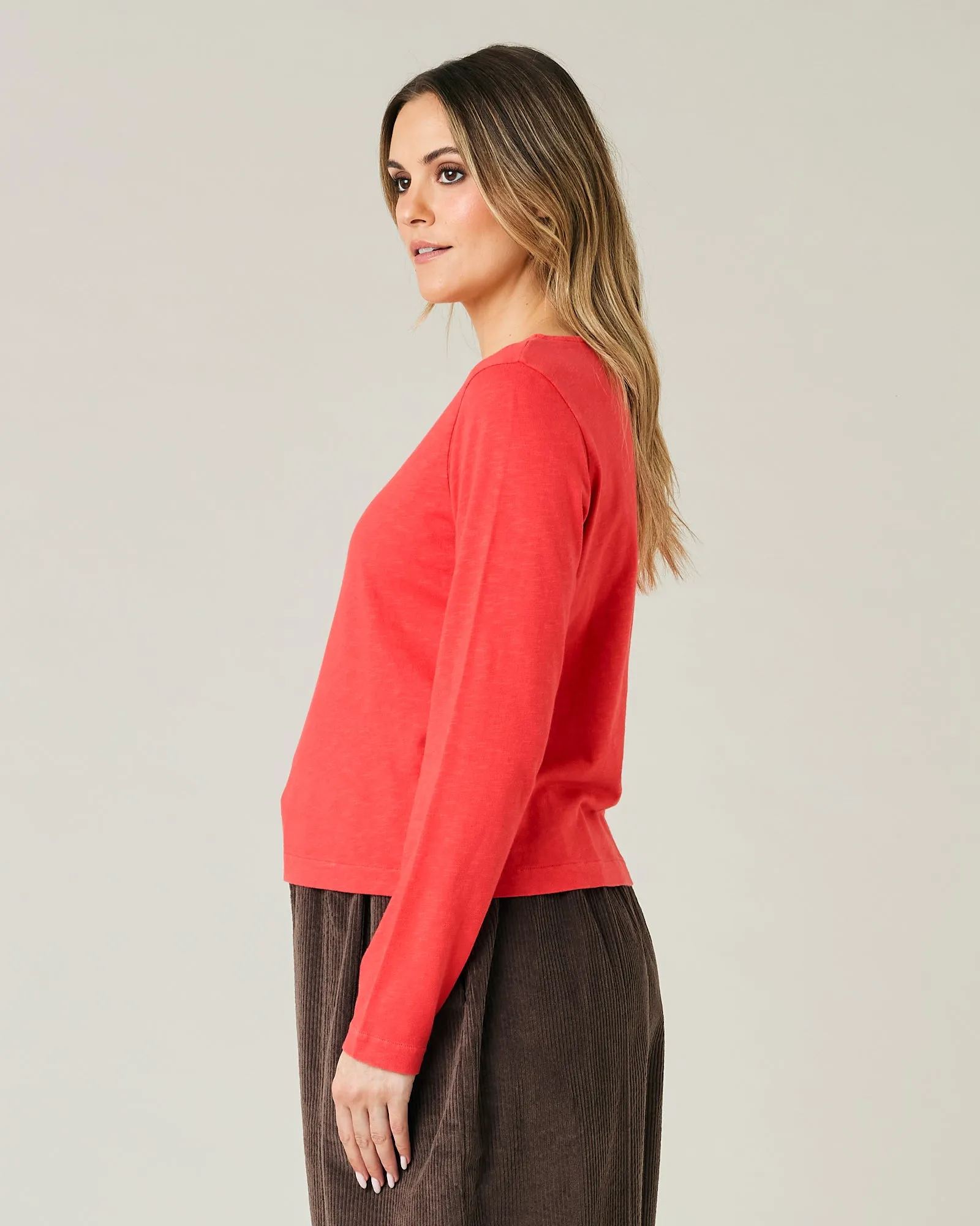 Boat Neck Top Red sold by Beyond Nine product image thumbnail 2