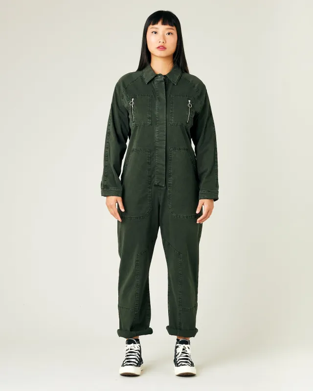 Hallie Sea Green Cotton Coverall made by Beyond Nine