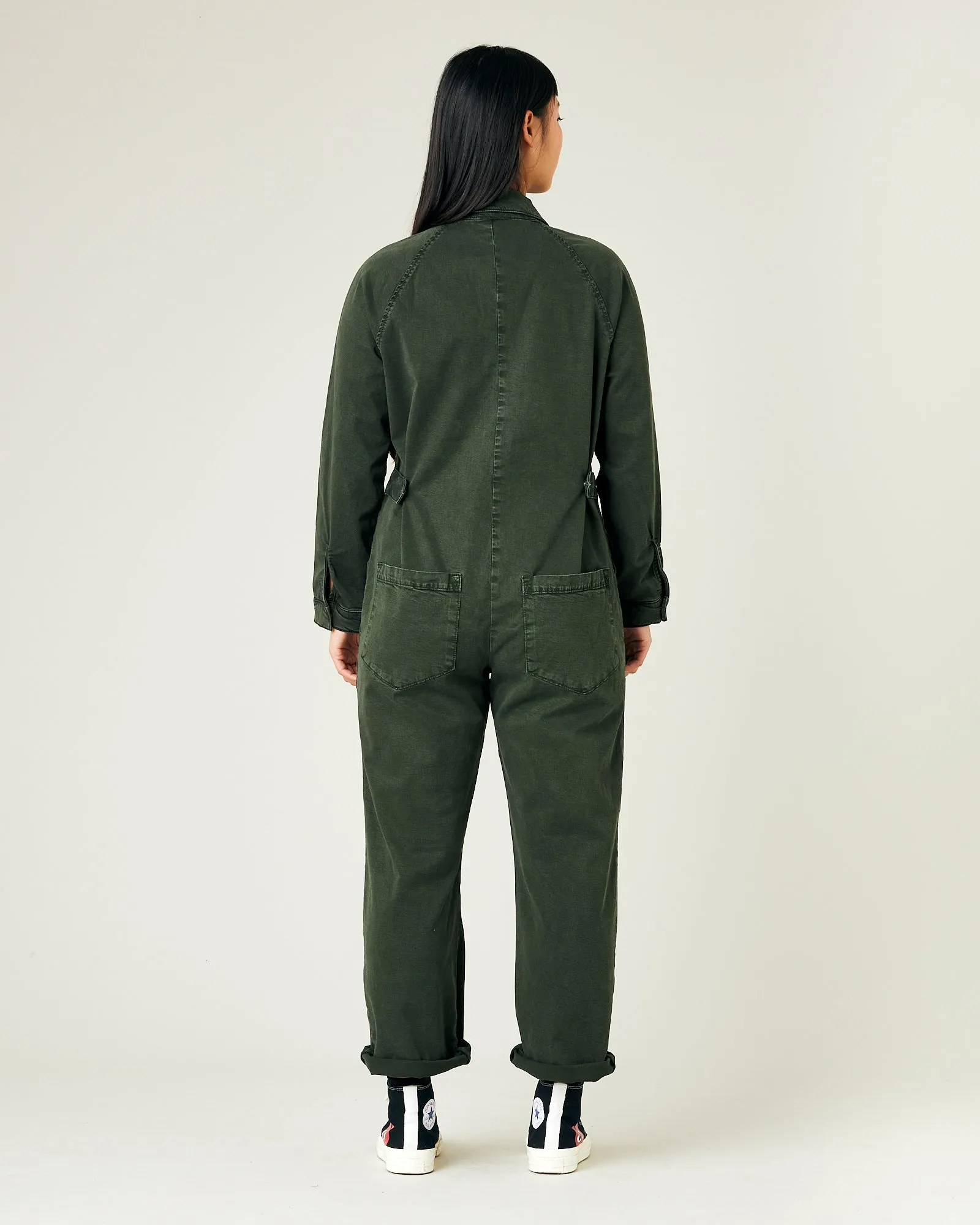 Hallie Sea Green Cotton Coverall sold by Beyond Nine product image thumbnail 3