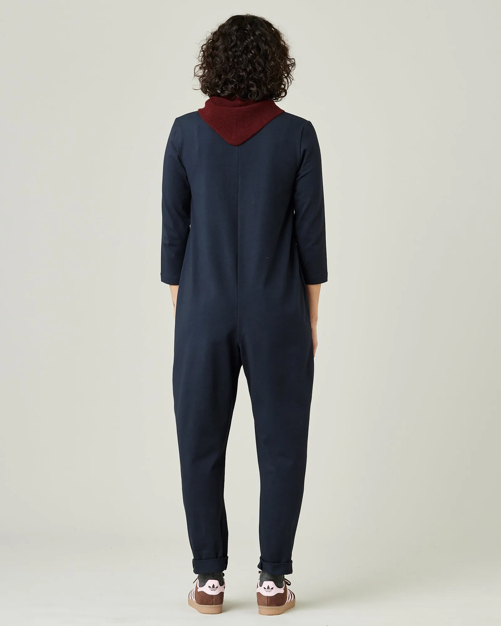 Margot Navy Cotton Jersey Jumpsuit sold by Beyond Nine product image thumbnail 3