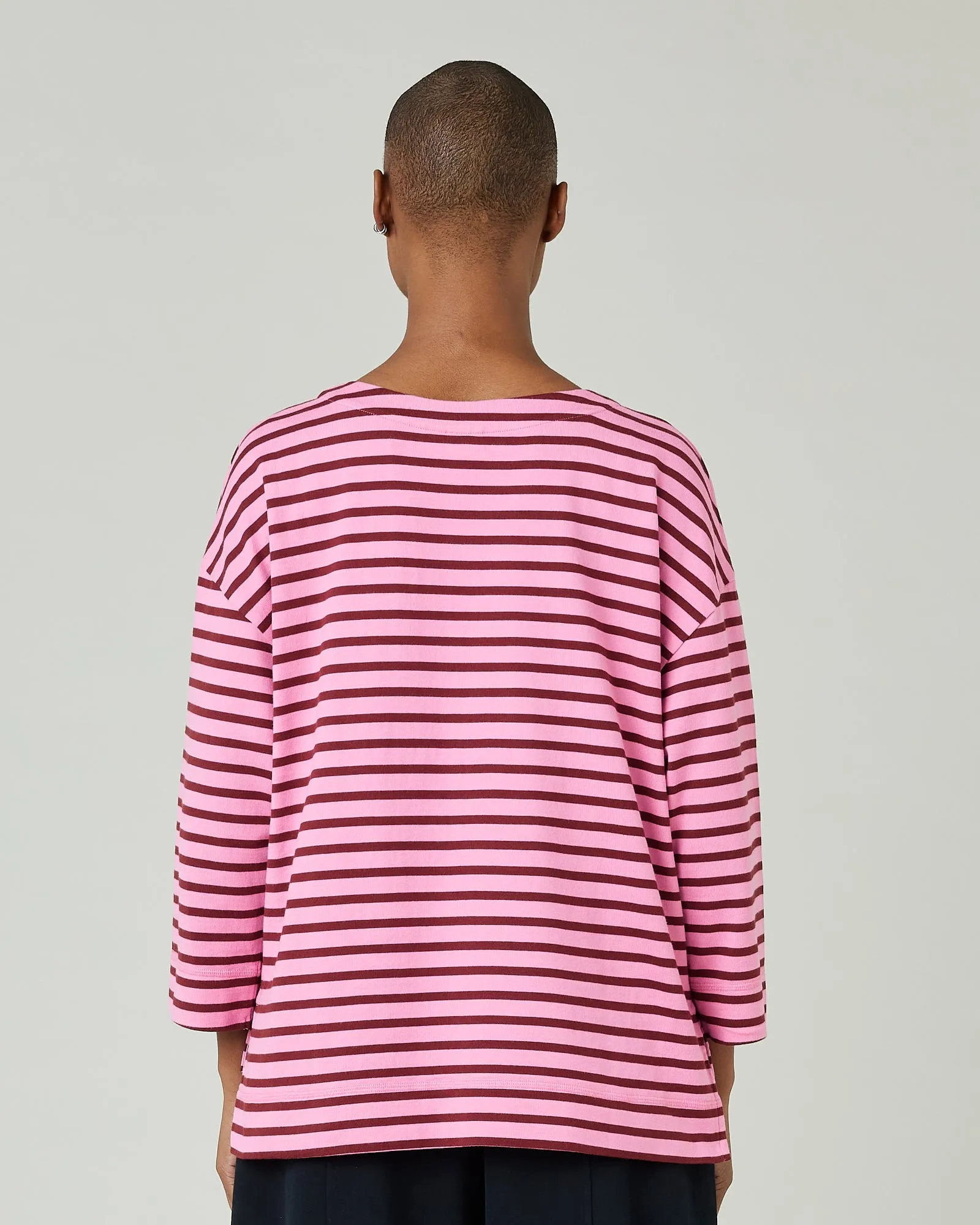 Breton Top Pink & Cherry Stripe sold by Beyond Nine product image thumbnail 3