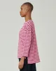 Breton Top Pink & Cherry Stripe sold by Beyond Nine