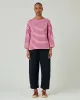 Breton Top Pink & Cherry Stripe sold by Beyond Nine