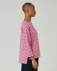 Breton Top Pink & Cherry Stripe sold by Beyond Nine