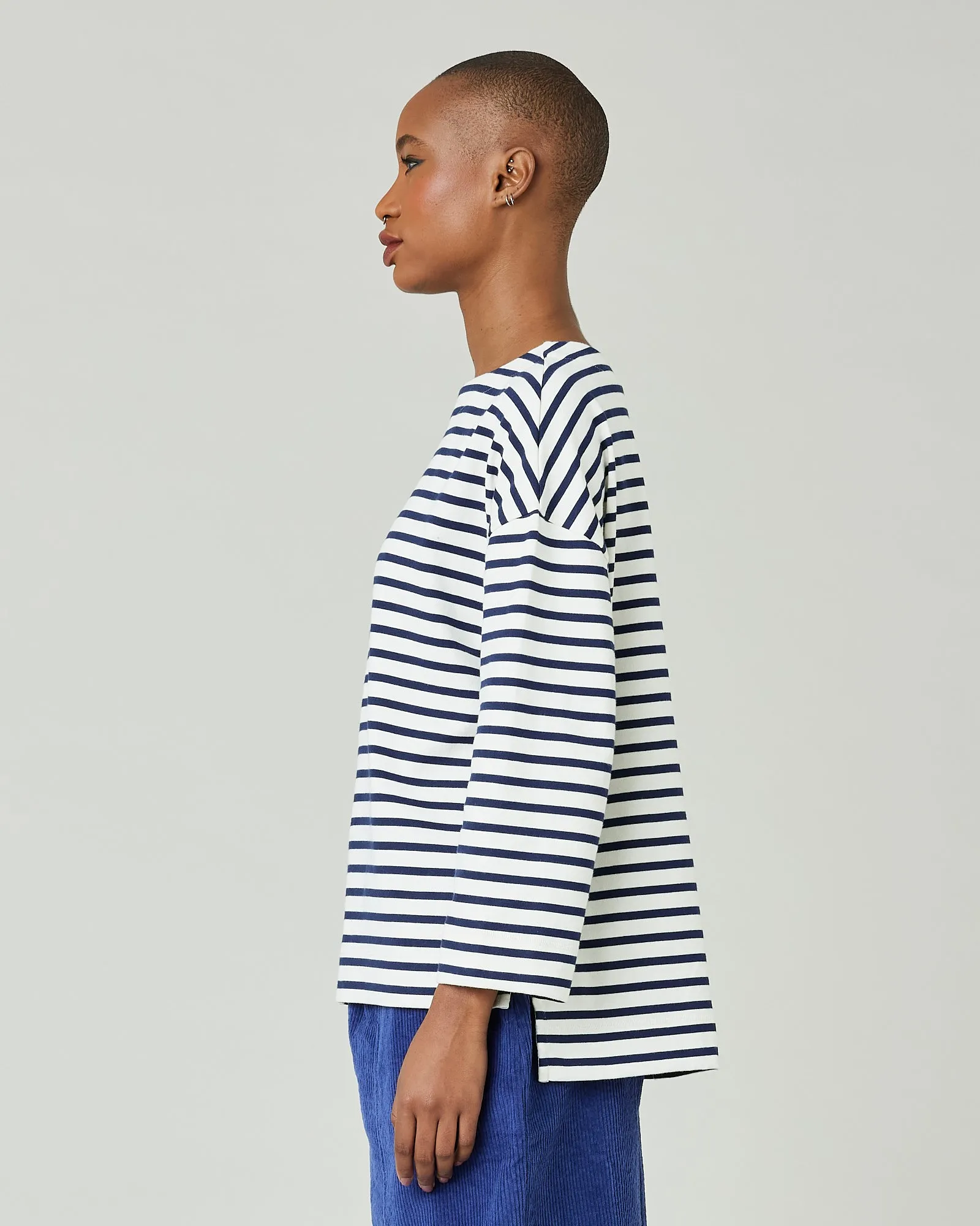 Breton Top Ecru & Navy Stripe sold by Beyond Nine product image thumbnail 2