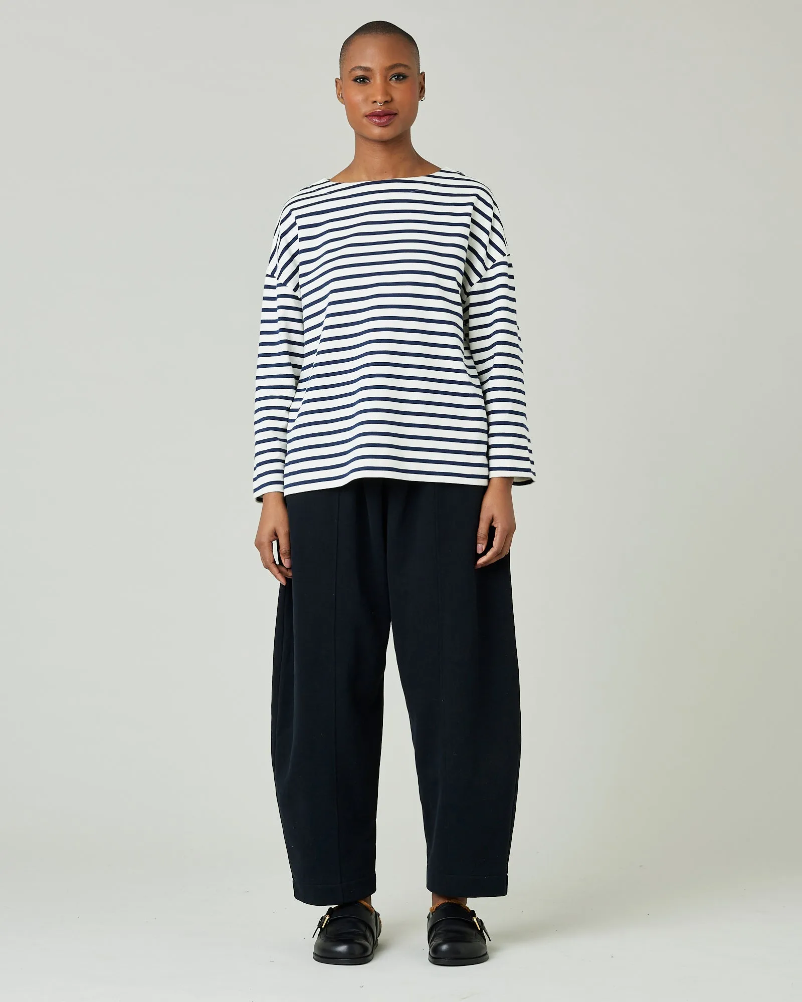 Breton Top Ecru & Navy Stripe sold by Beyond Nine product image thumbnail 5