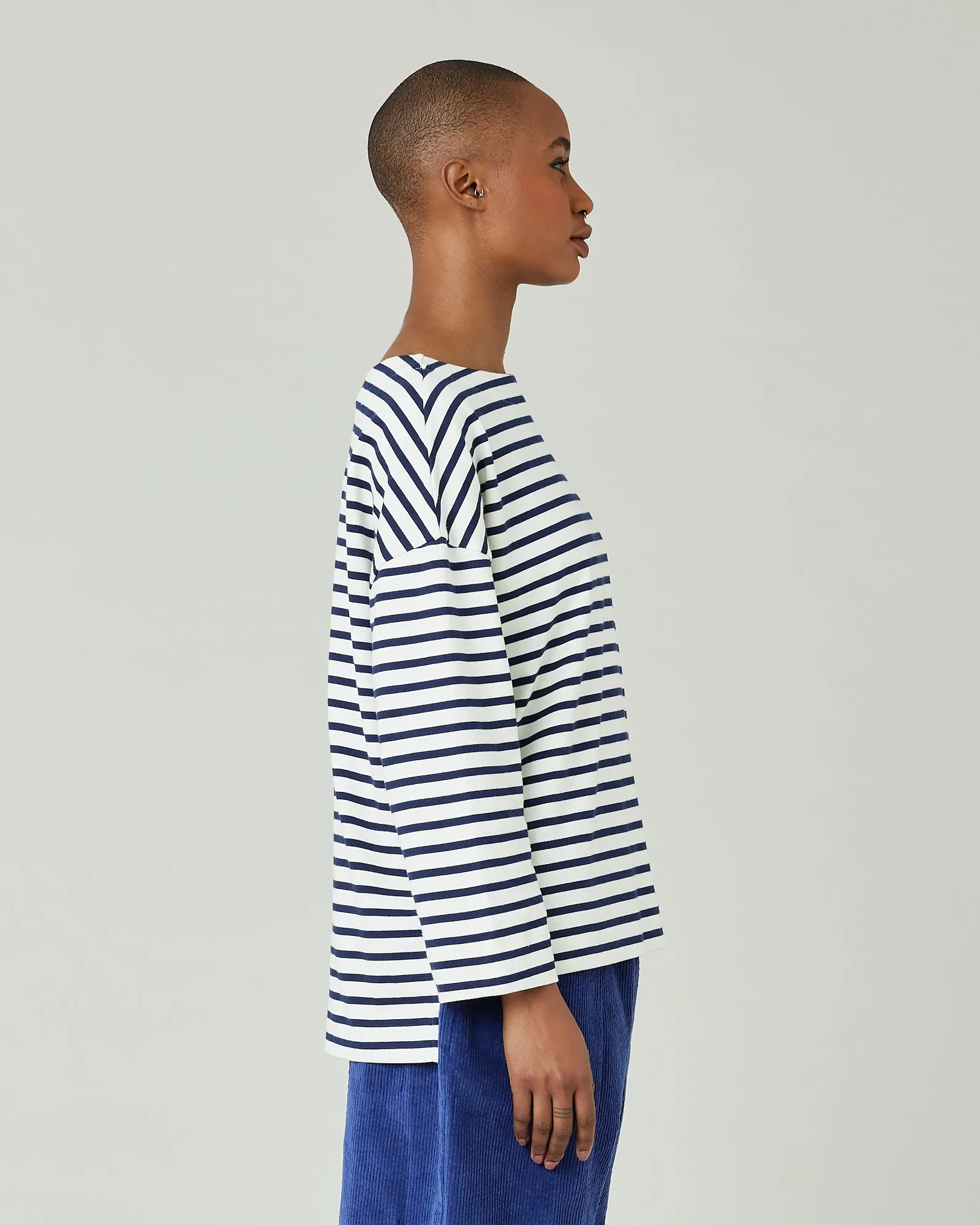 Breton Top Ecru & Navy Stripe sold by Beyond Nine product image thumbnail 4