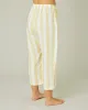 Ultimate PJ Trousers Lemon Stripe Linen sold by Beyond Nine