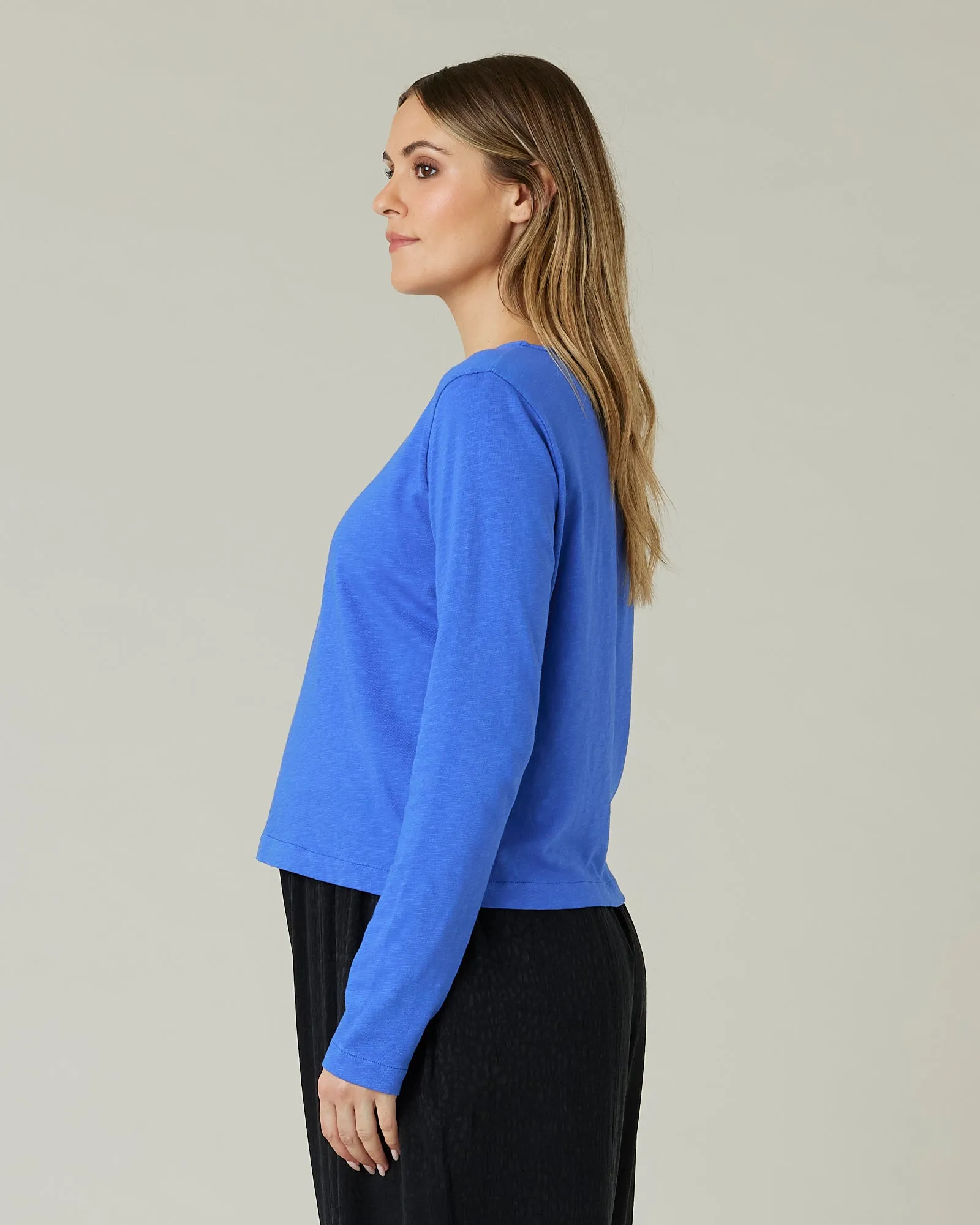 Boat Neck Top Lapis Blue sold by Beyond Nine product image thumbnail 2