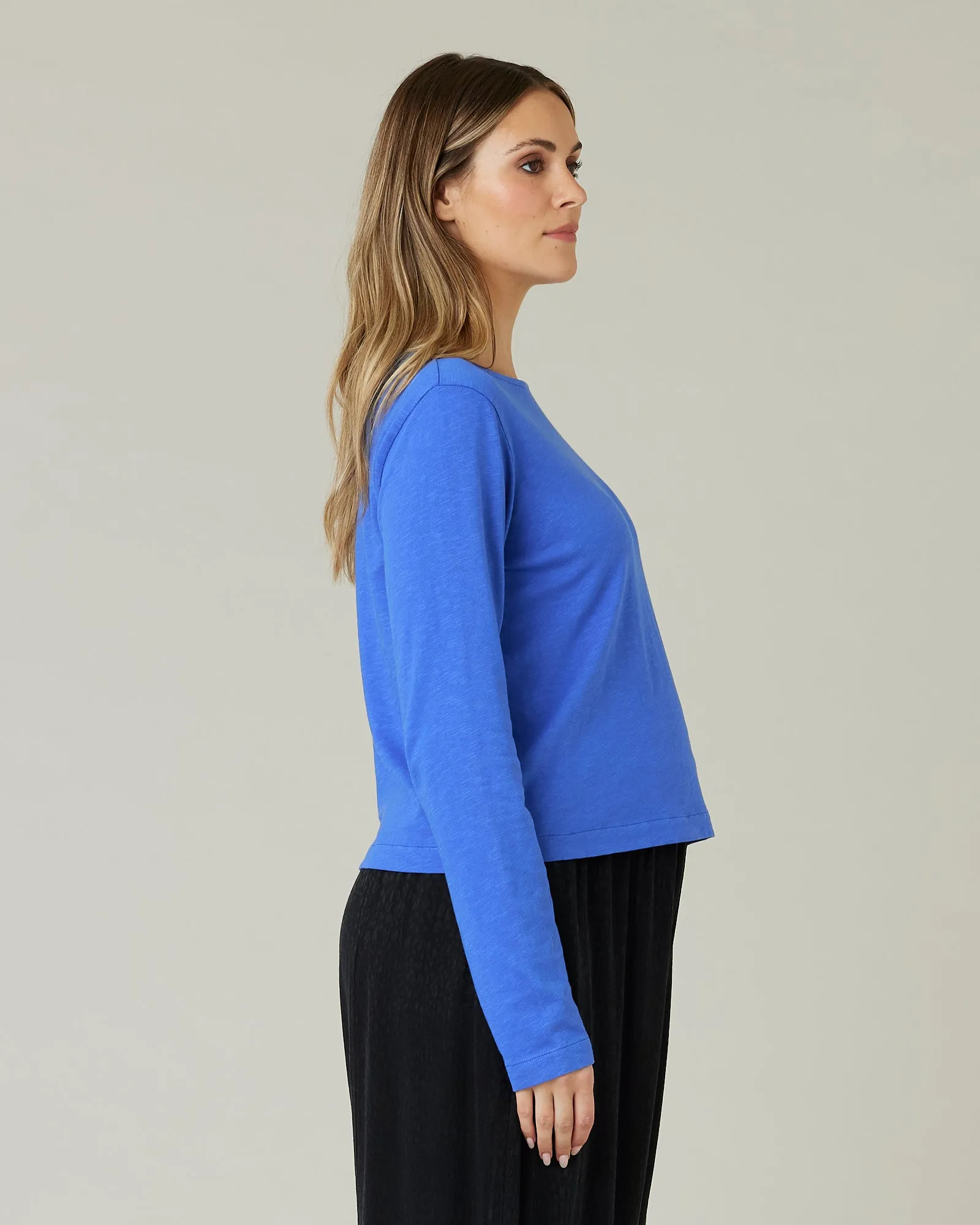 Boat Neck Top Lapis Blue sold by Beyond Nine product image thumbnail 4