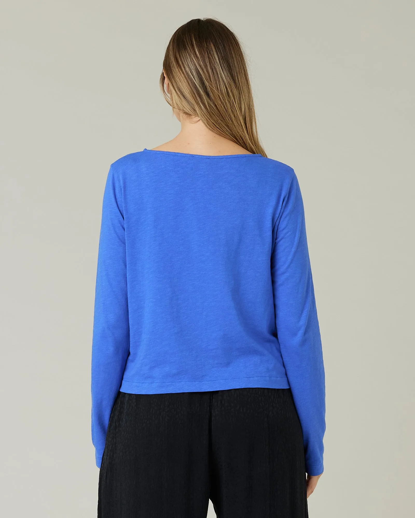 Boat Neck Top Lapis Blue sold by Beyond Nine product image thumbnail 3