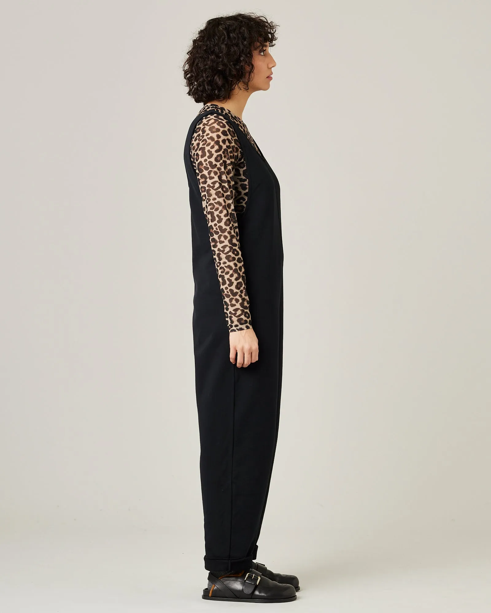 Laura Black Cotton Jersey Jumpsuit sold by Beyond Nine product image thumbnail 4