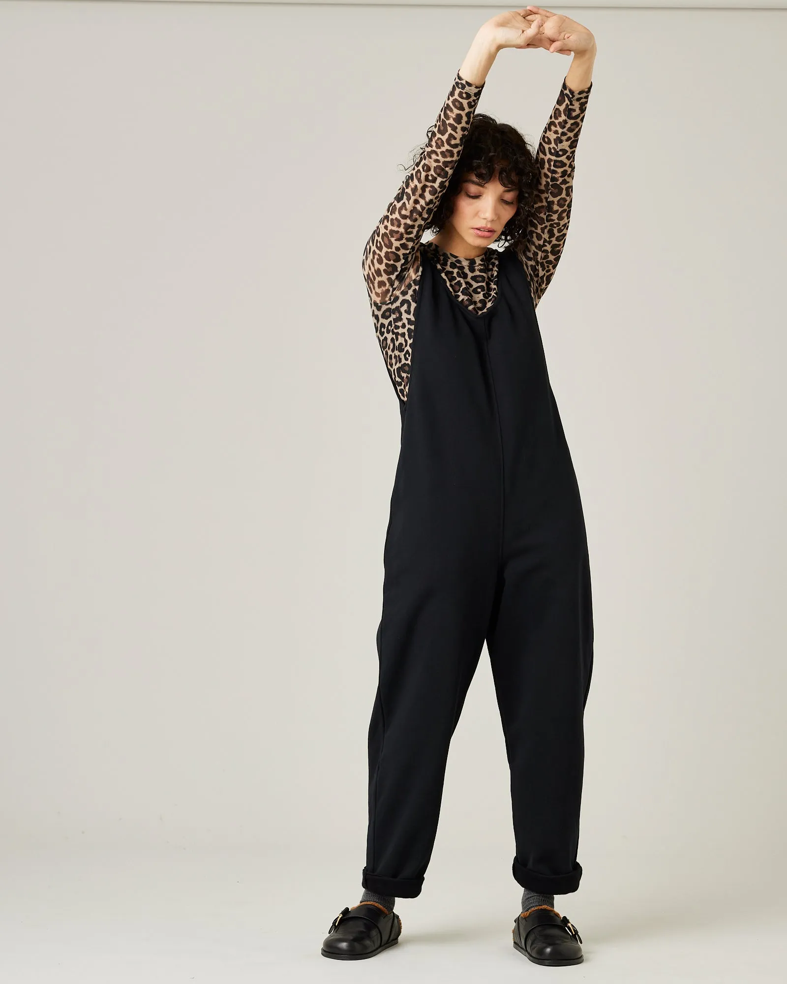 Laura Black Cotton Jersey Jumpsuit sold by Beyond Nine product image thumbnail 5