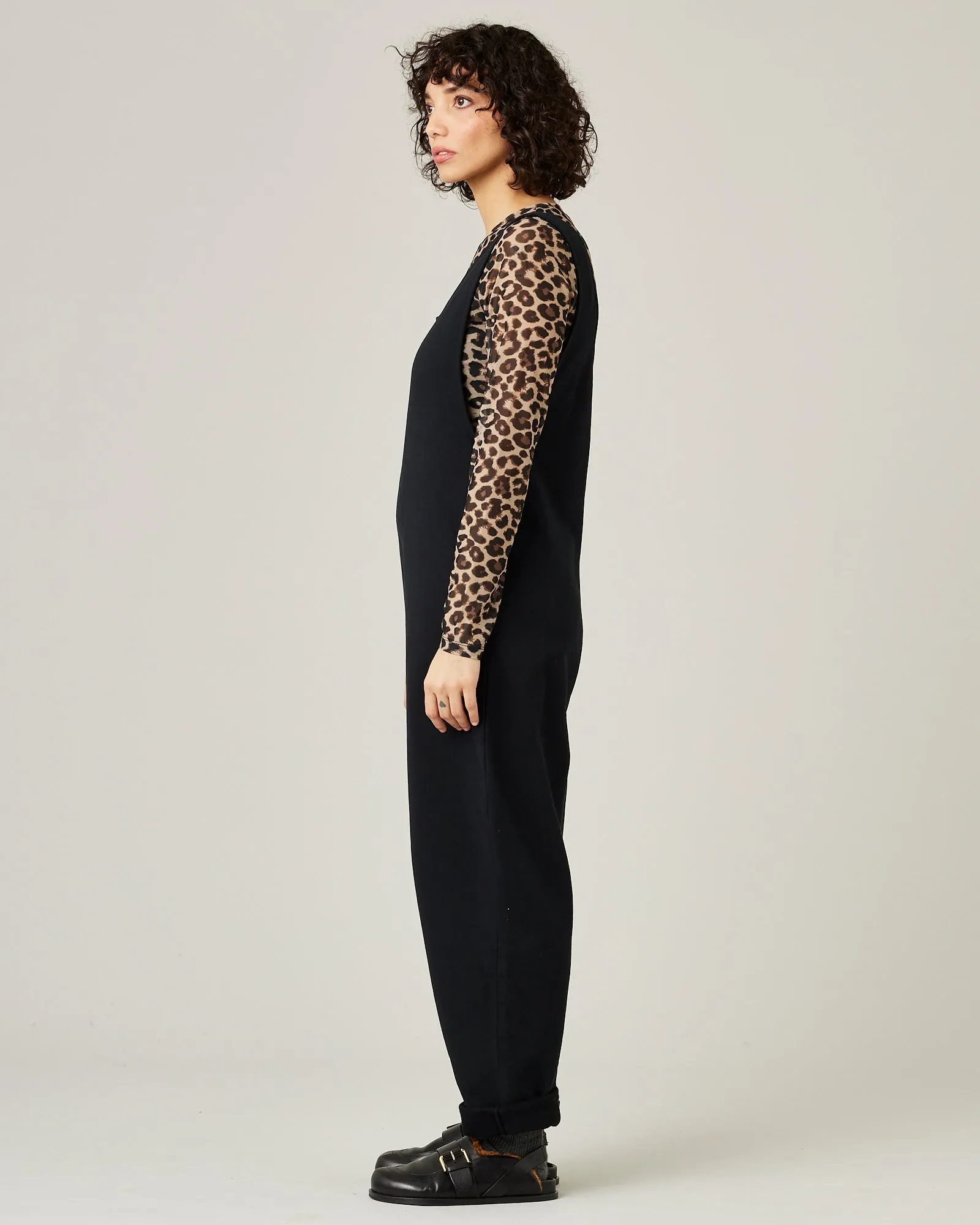 Laura Black Cotton Jersey Jumpsuit sold by Beyond Nine product image thumbnail 2
