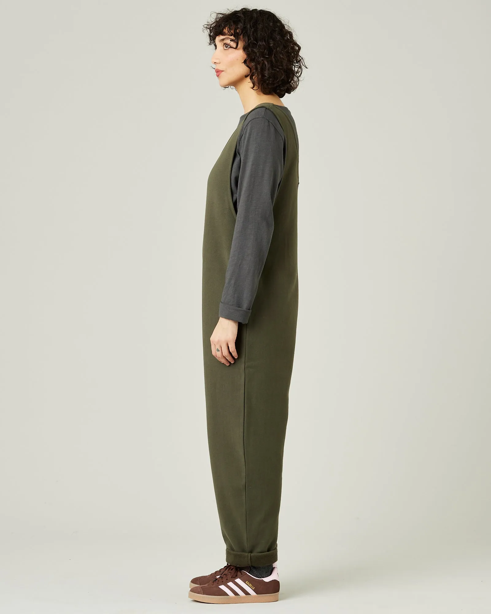 Laura Olive Cotton Jersey Jumpsuit sold by Beyond Nine product image thumbnail 2