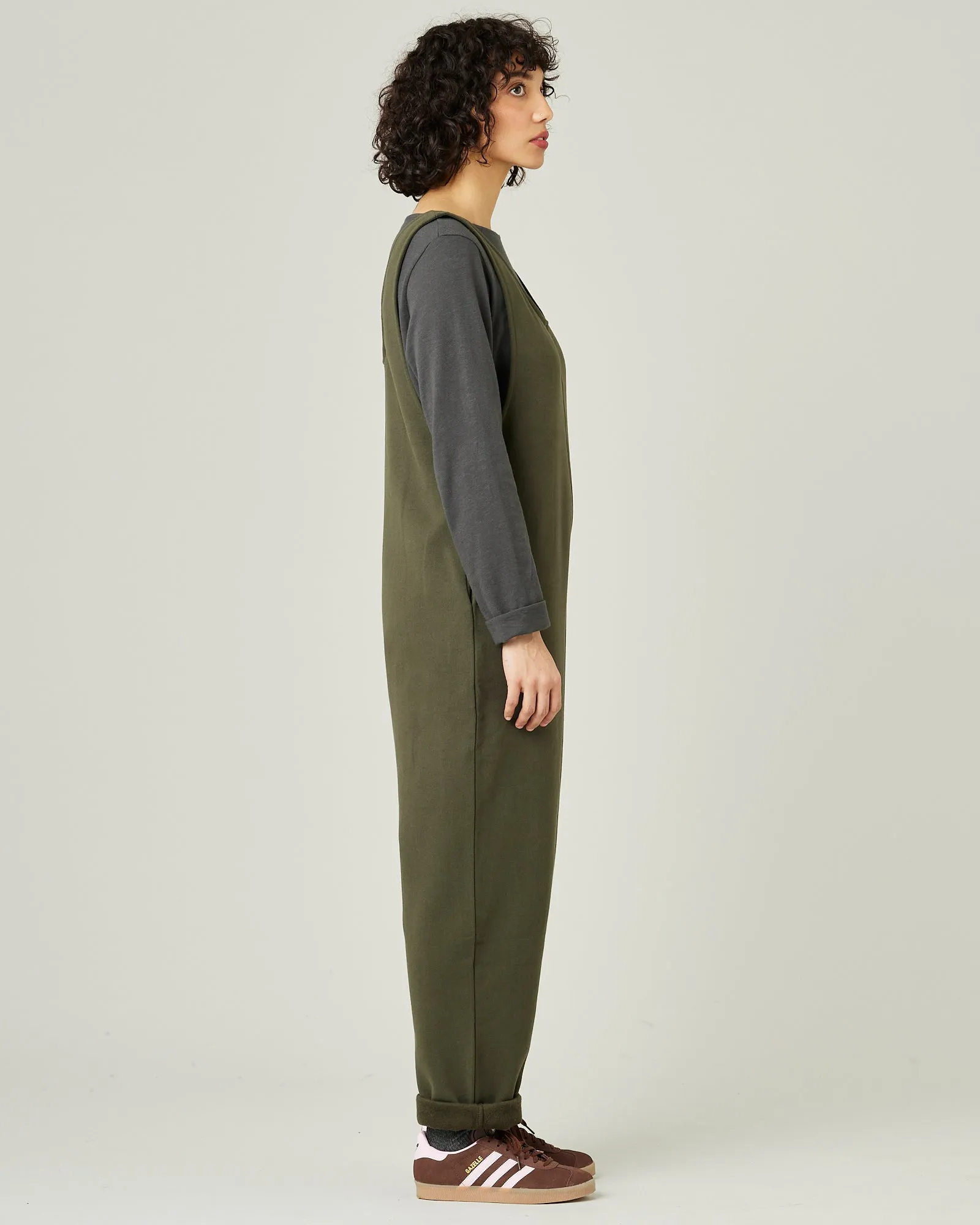 Laura Olive Cotton Jersey Jumpsuit sold by Beyond Nine product image thumbnail 4