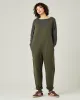 Laura Olive Cotton Jersey Jumpsuit sold by Beyond Nine